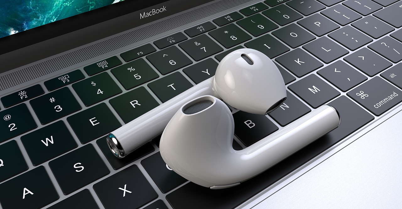 蘋果無(wú)線耳機(jī)渲染練習(xí)|工業(yè)/產(chǎn)品|電子產(chǎn)品|安靜很